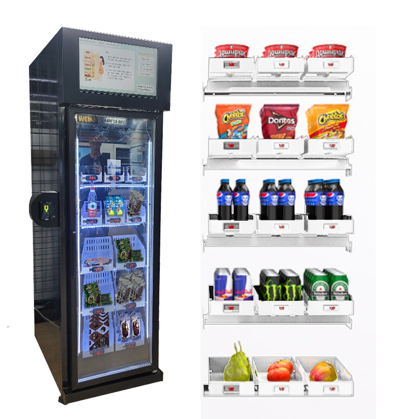 Single-Door Office Refreshment Smart Fridge — reference view 3