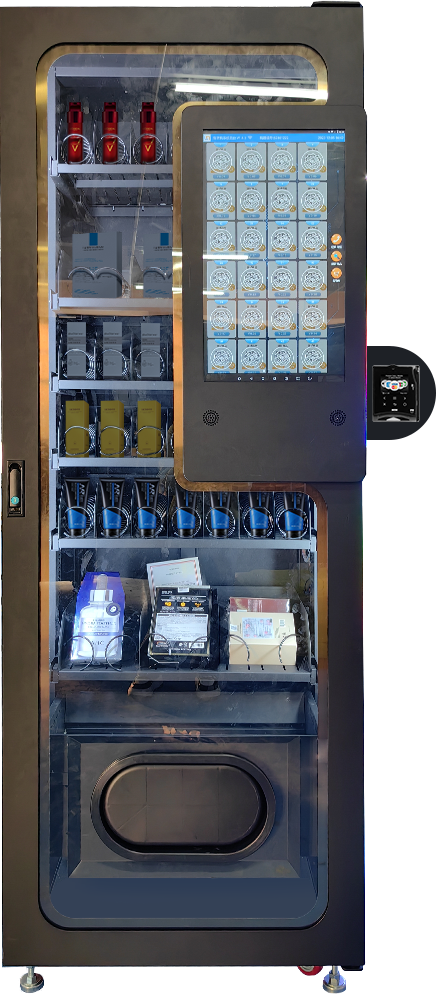 Compact Beauty Retail Cabinet with Side Showcase — reference view 2