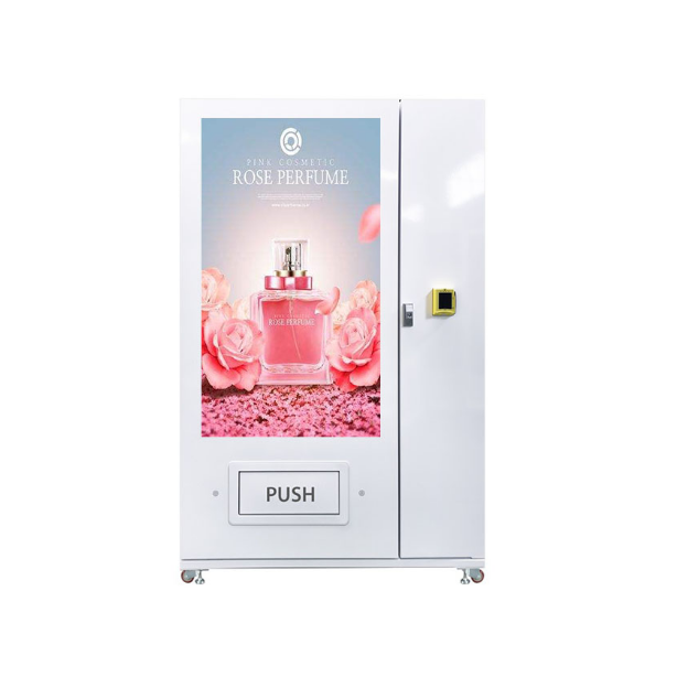 White Perfume Retail Vending Cabinet — reference equipment view