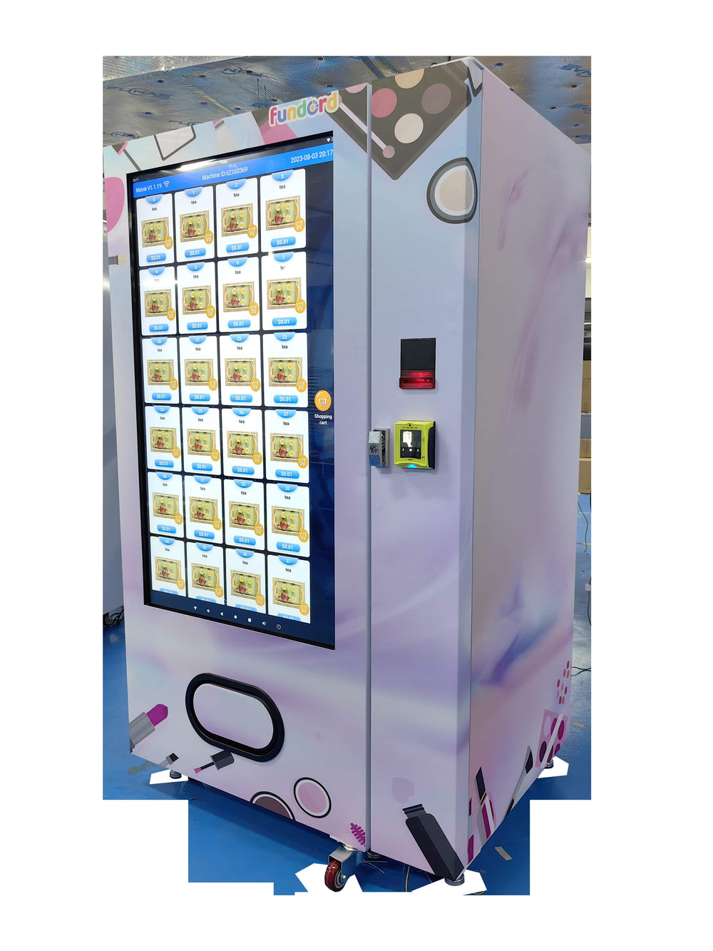 White Perfume Retail Vending Cabinet — reference view 5