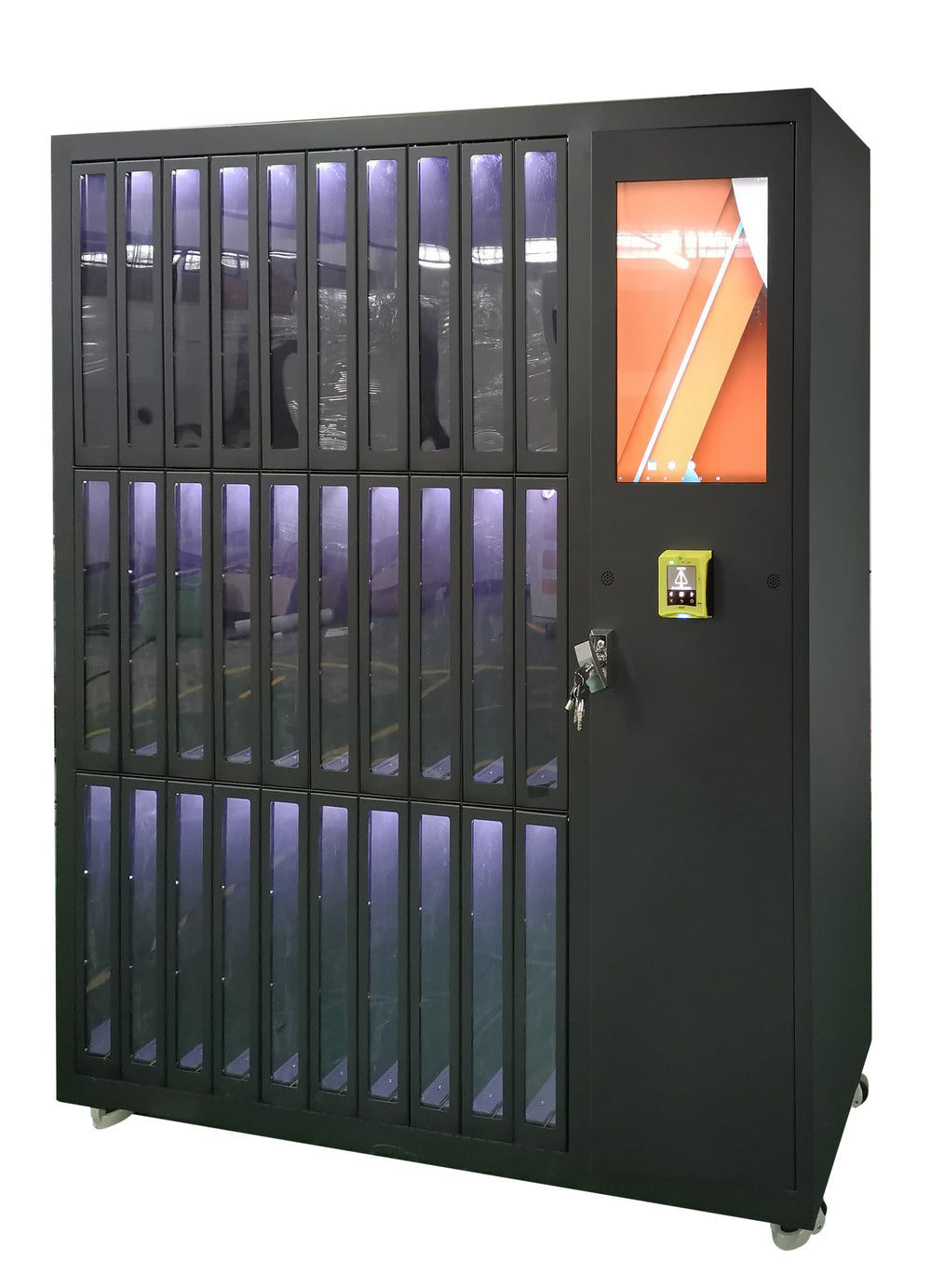 Padel and Tennis Rental Cabinet with Tall Slots — reference view 3