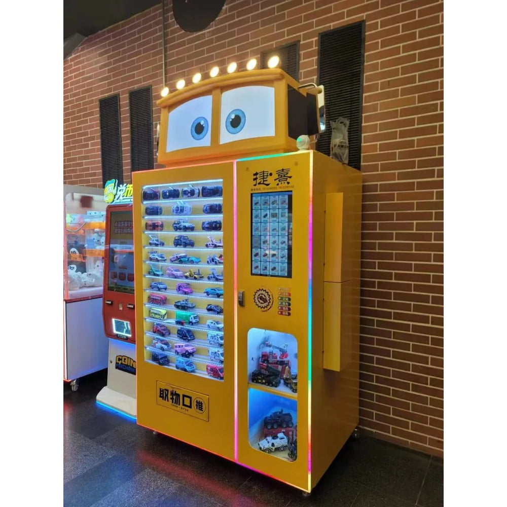 Playful Yellow Toy Retail Vending Cabinet — reference view 2
