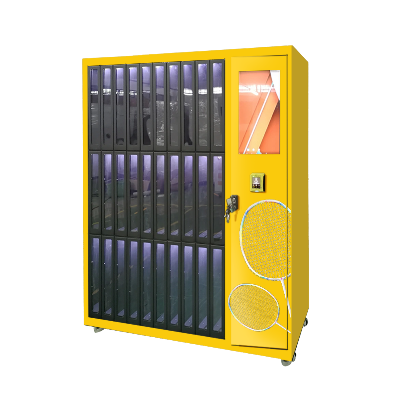 Yellow Racket Rental Cabinet for Multi-Sport Venues — reference view 3