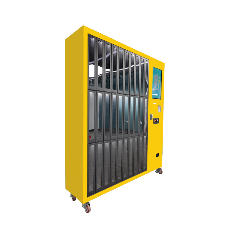 Yellow Racket Rental Cabinet for Multi-Sport Venues — reference view 2