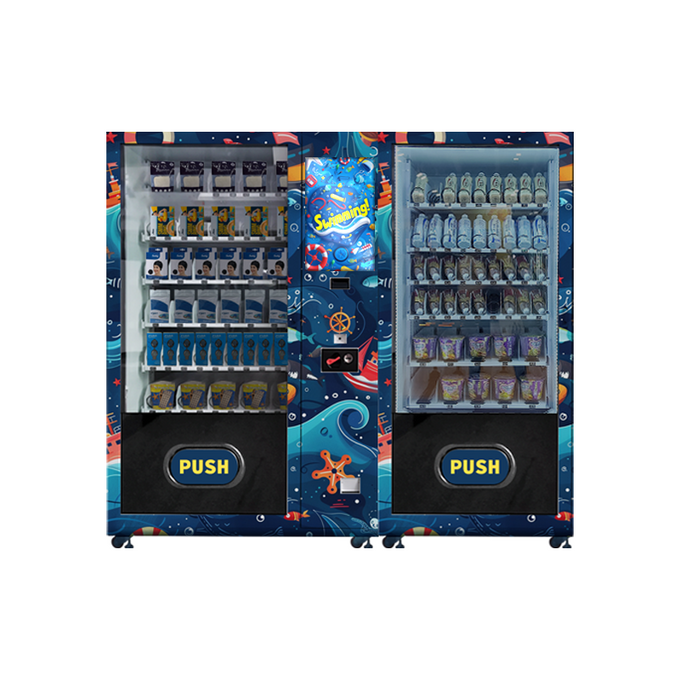 Twin-Cabinet Swimming Supply Vending Display — reference equipment view