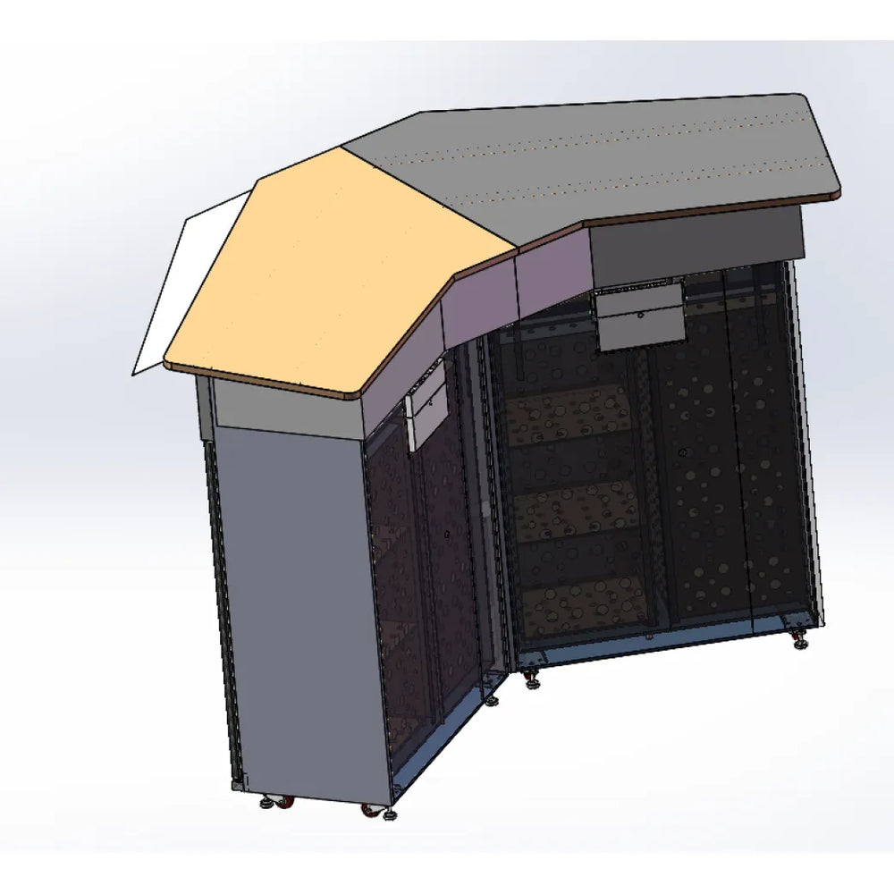 Canopy Flower Retail Kiosk with Central Selection Panel — reference view 6