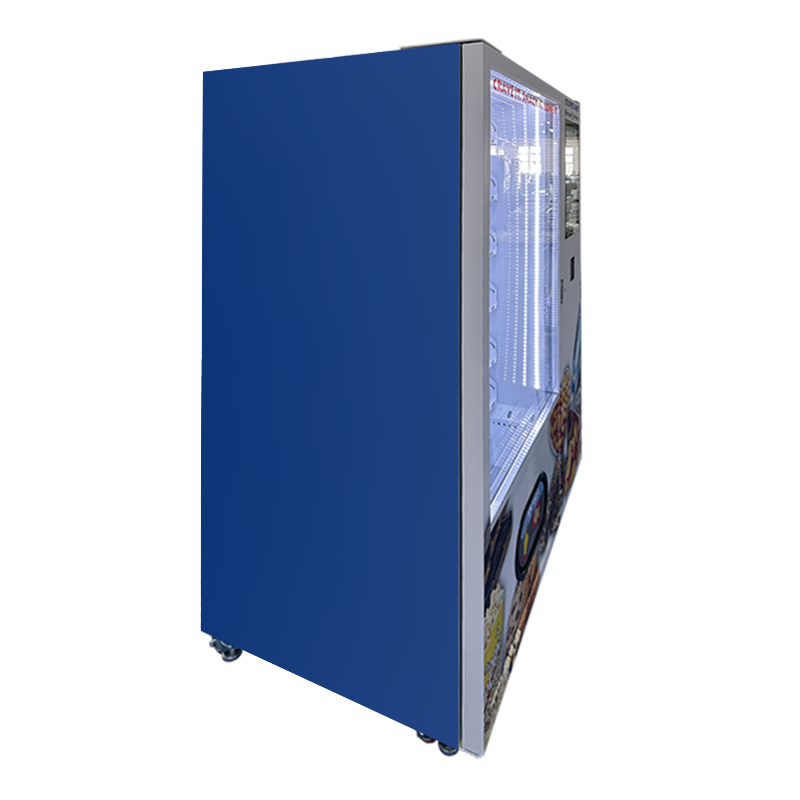 Mixed Refreshment Vending Cabinet with Colorful Food Graphics — reference view 2