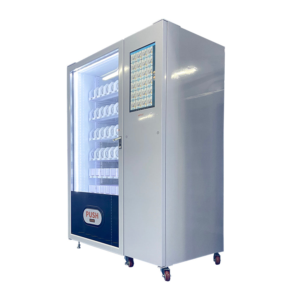 Mixed Refreshment Vending Cabinet with Colorful Food Graphics — reference view 5