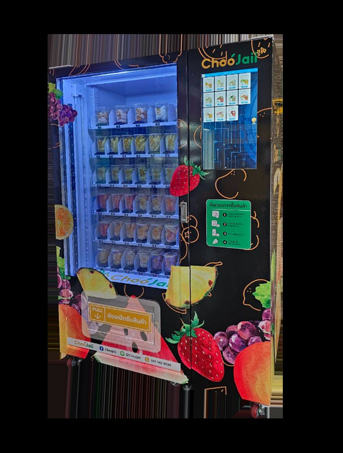 Fruit Cup Vending Cabinet with Lift Handover — reference view 3