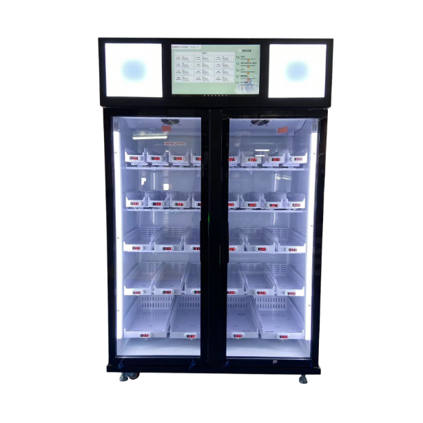 Twin-Door Produce and Refreshment Smart Cabinet — reference equipment view