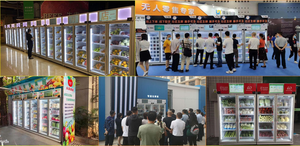 Twin-Door Produce and Refreshment Smart Cabinet — reference view 8