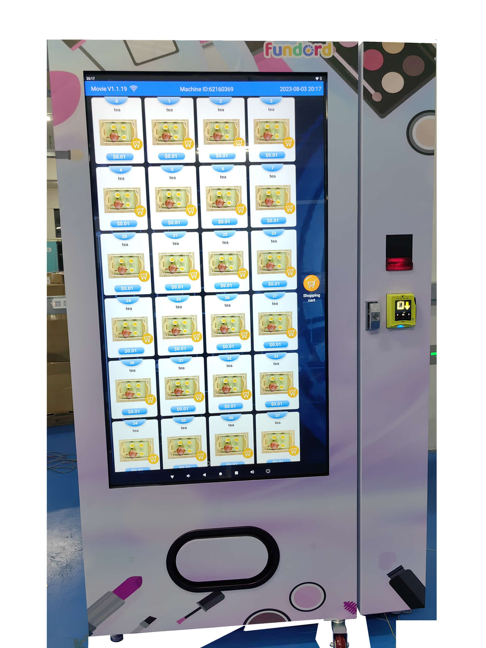 White Perfume Retail Vending Cabinet — reference view 4