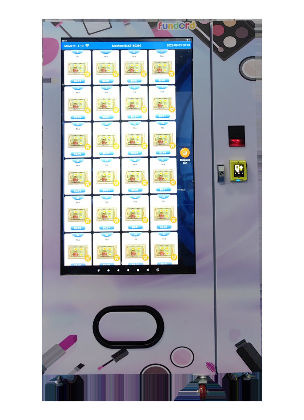 White Perfume Retail Vending Cabinet — reference view 6