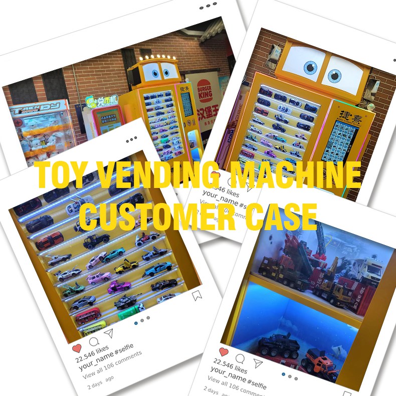 Playful Yellow Toy Retail Vending Cabinet — reference view 4