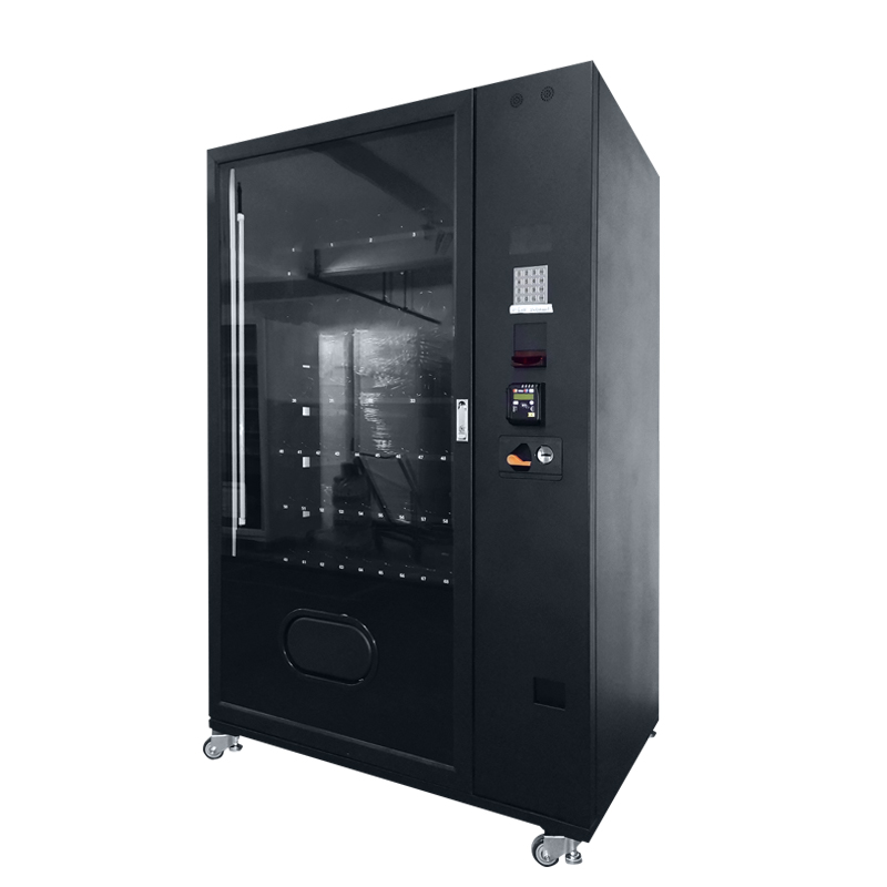 Black Keypad Refreshment Vending Cabinet — reference view 3
