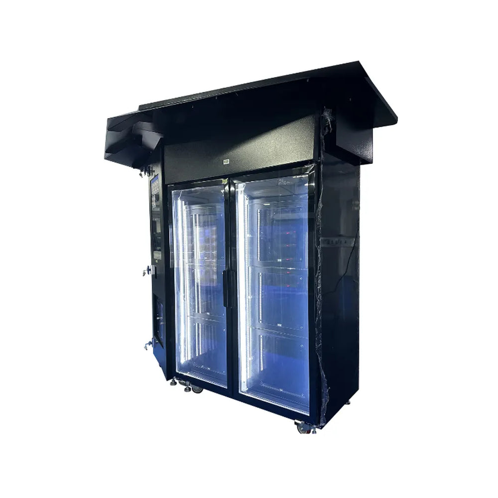 Canopy Flower Retail Kiosk with Central Selection Panel — reference view 2