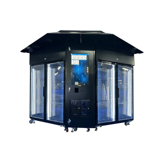 Canopy Flower Retail Kiosk with Central Selection Panel — reference equipment view