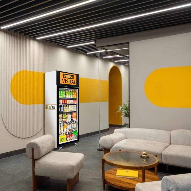 Narrow Vision-Recognition Retail Fridge — reference view 4