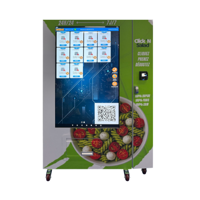Green Large-Display Food and Drink Retail Cabinet — reference equipment view