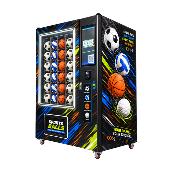 Sports Ball Retail Vending Cabinet — reference equipment view